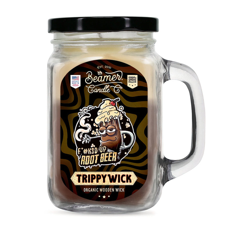 Scented Candle - TrippyWick Root Beer (90 Hour Burn Time)