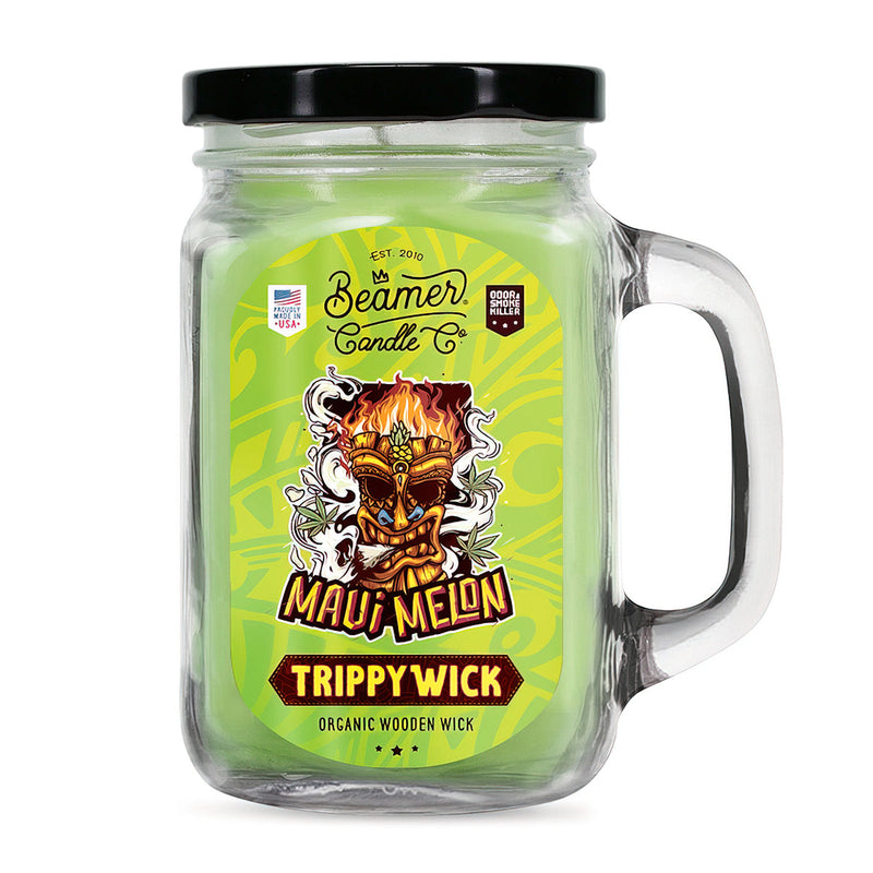 Scented Candle - TrippyWick Maui Melon (90 Hour Burn Time)