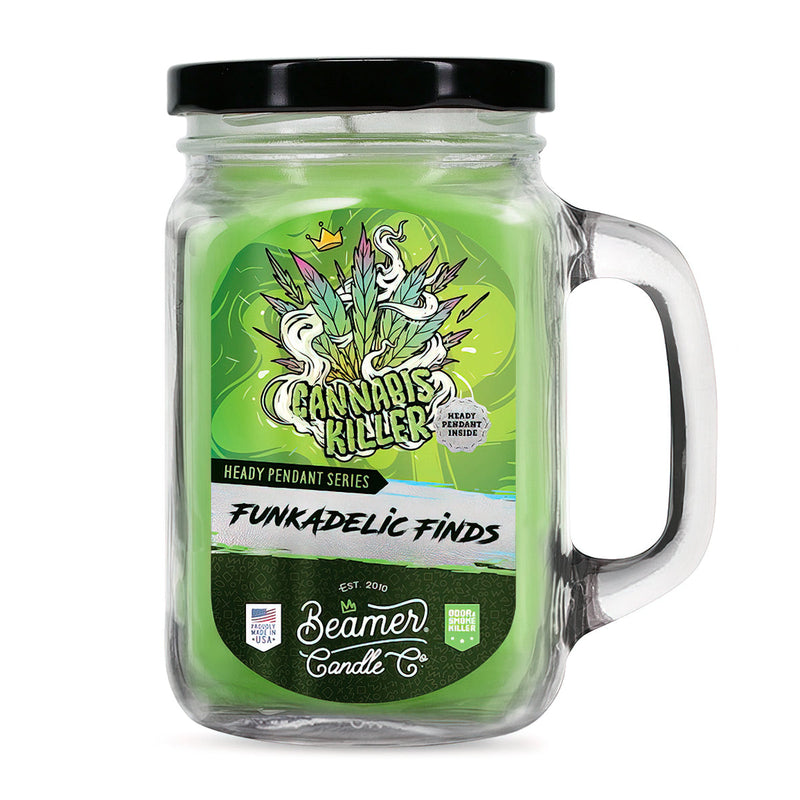 Scented Candle & Glass Pendant - Funkadelic Canna Killer (90 Hour Burn Time)