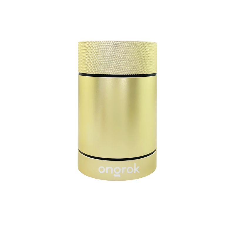 Aluminum Storage Jar - Gold