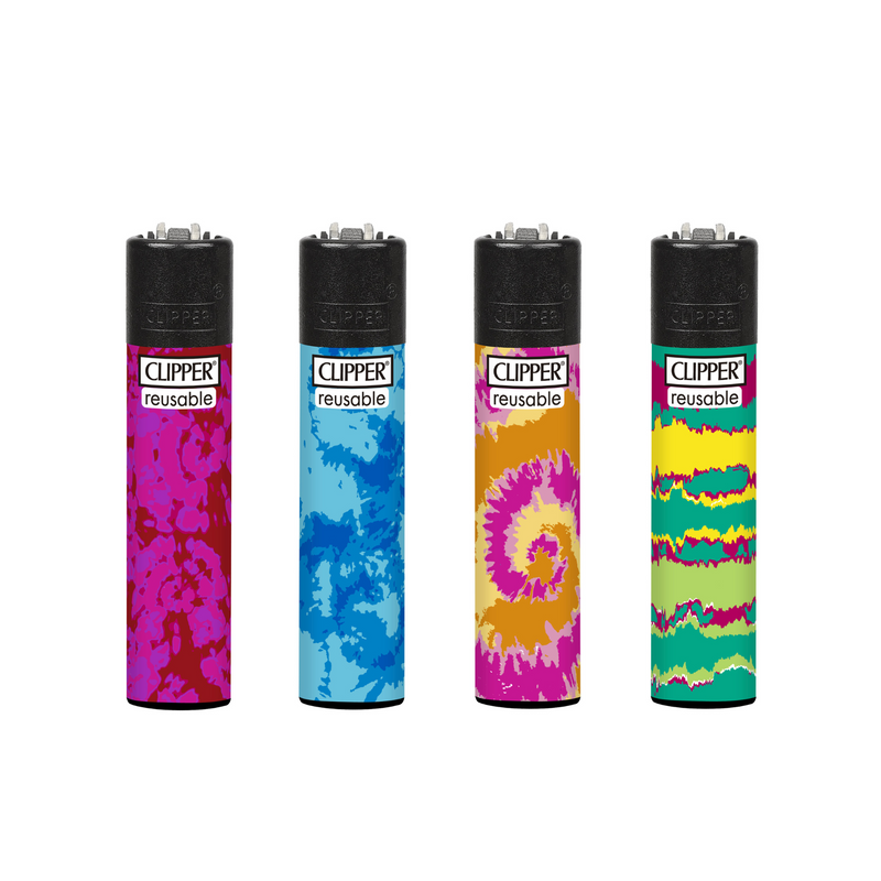 Classic Large Lighters Tie-Dye - Tray of 48