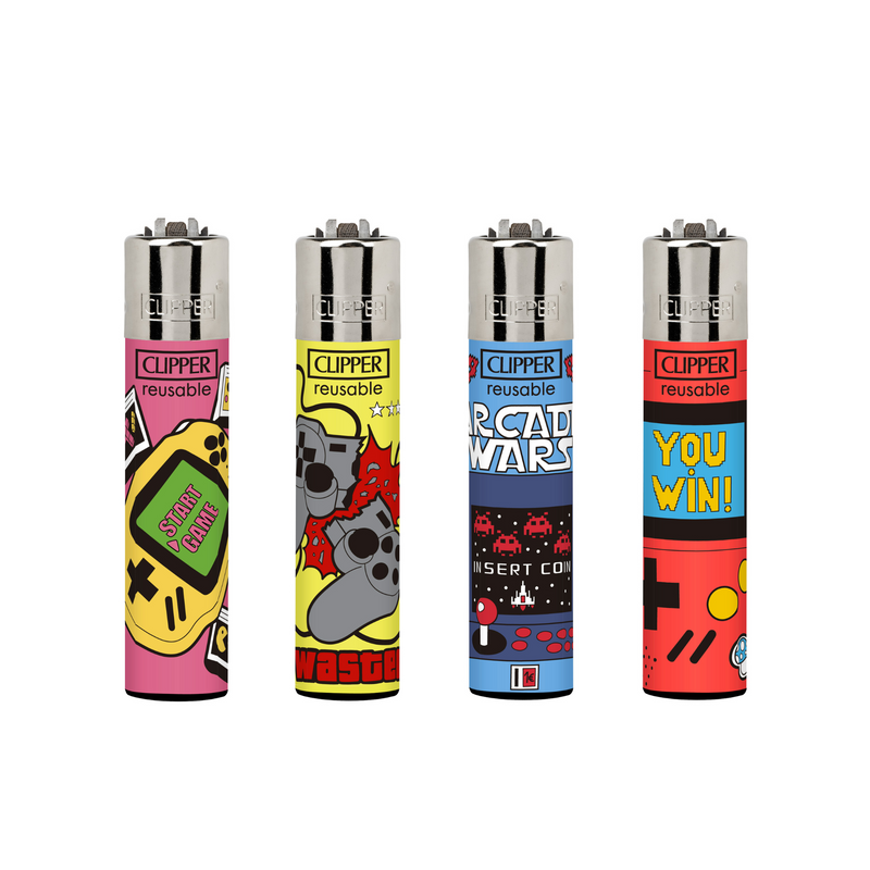 Classic Large Lighters Gamer Lover - Tray of 48