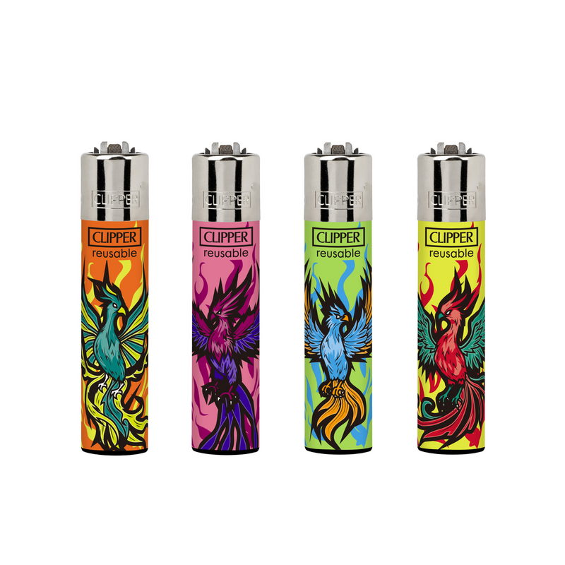 Classic Large Lighters Random Creatures Phoenix - Tray of 48