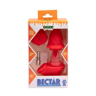 Bectar Silicone Bubbler & Dab Straw (Scarlet)