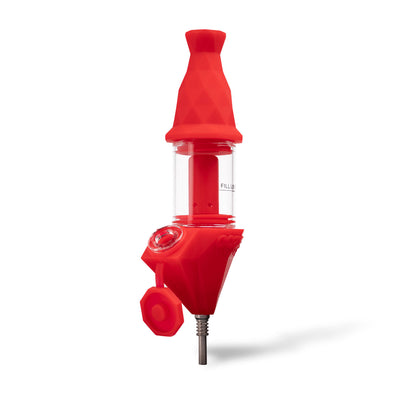 Bectar Silicone Bubbler & Dab Straw (Scarlet)