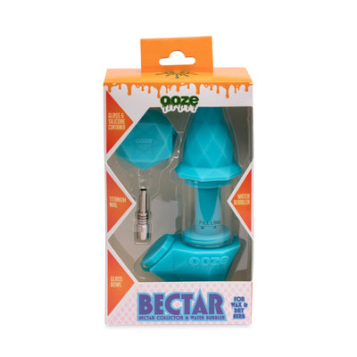 Bectar Silicone Bubbler & Dab Straw (AquaTeal)