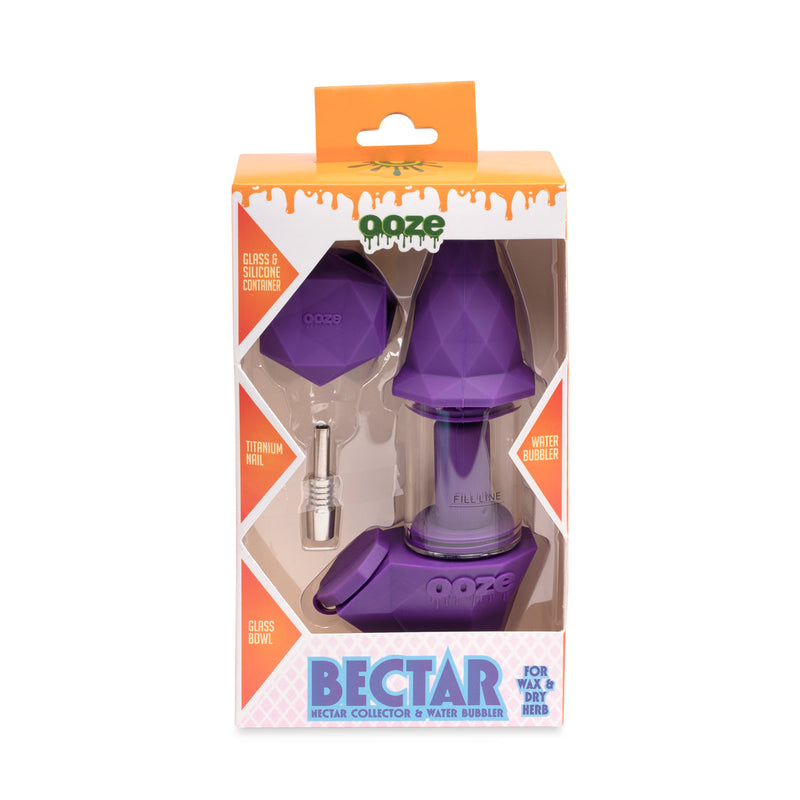 Bectar Silicone Bubbler & Dab Straw (Ultra Purple)