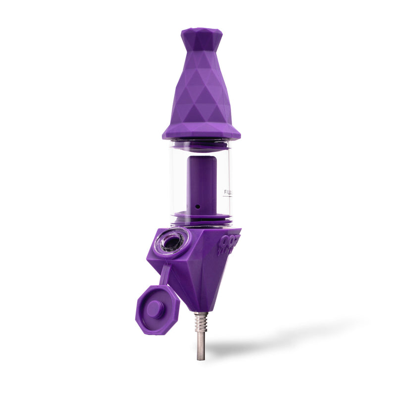 Bectar Silicone Bubbler & Dab Straw (Ultra Purple)