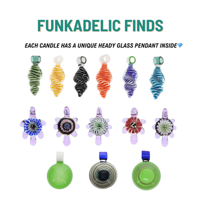 Scented Candle & Glass Pendant - Funkadelic Dopeberries (90 Hour Burn Time)