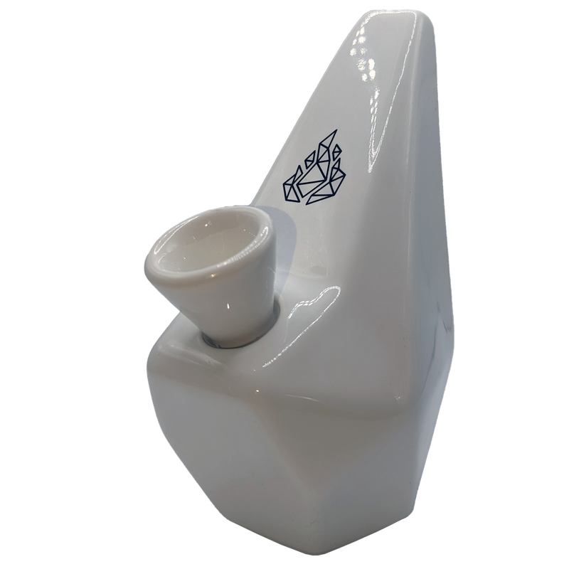 Polygon Ceramic Bubbler (White)