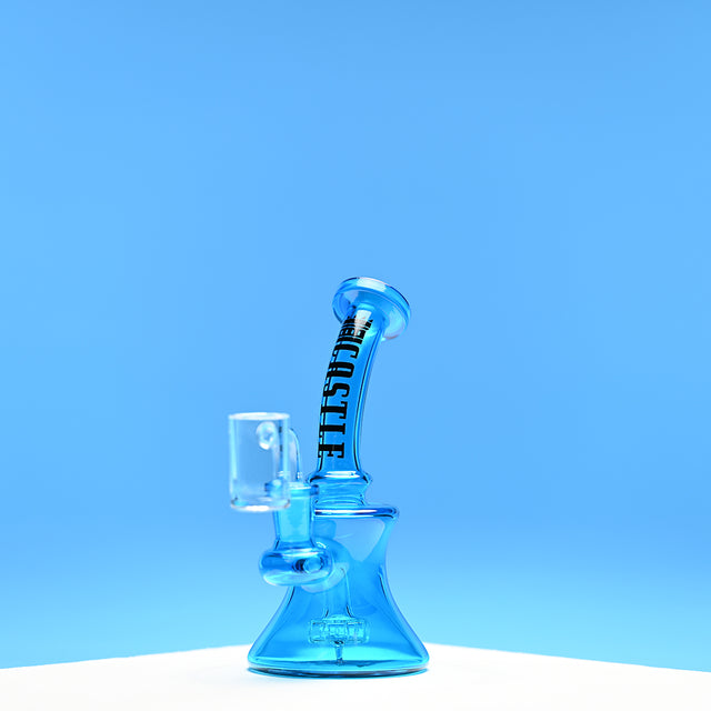 Mini Electroplated Dab Rig - Blue