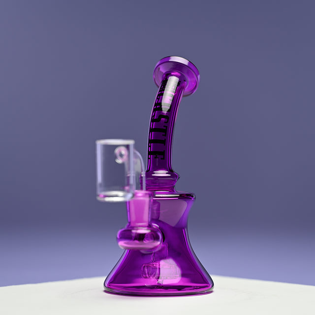 Mini Electroplated Dab Rig - Purple