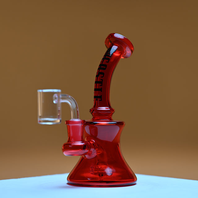 Mini Electroplated Dab Rig - Red