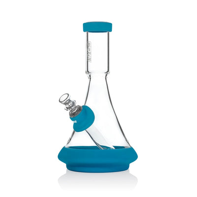 Deco Beaker Base Bong With Silicone Covers (Blue)