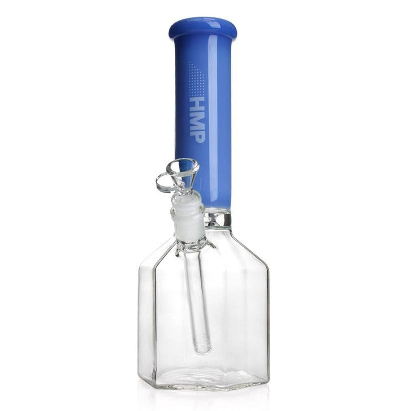 12" Heavy Duty Hexagon Base Bong (Blue)