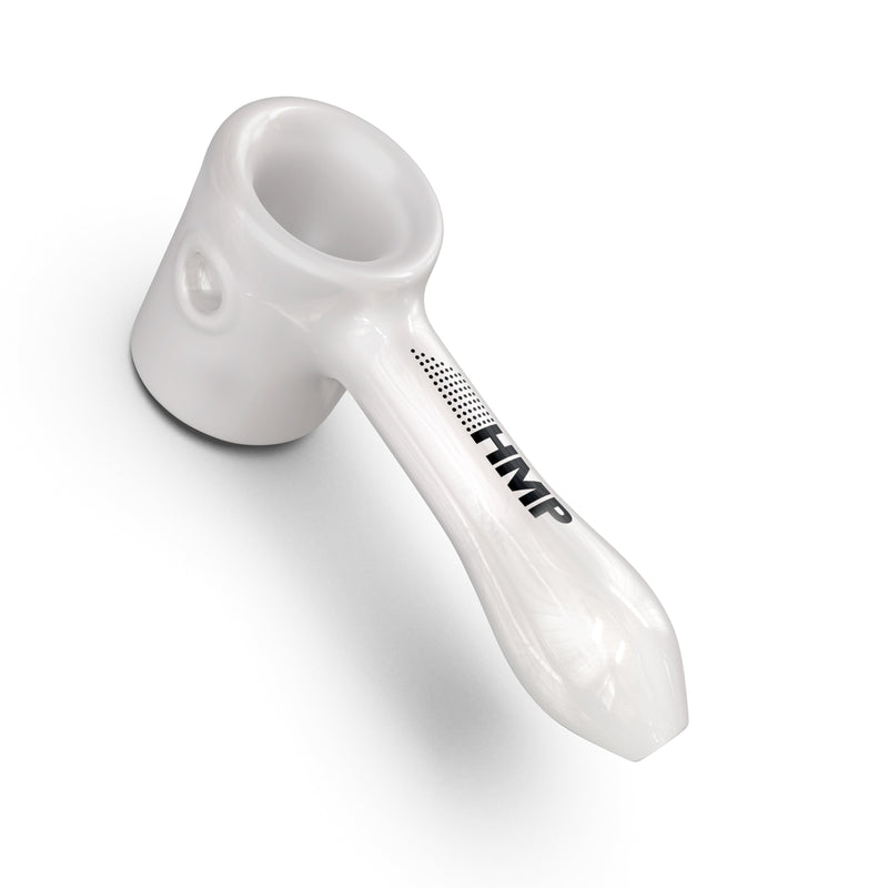 4.5" Glass Hammer Pipe (White)