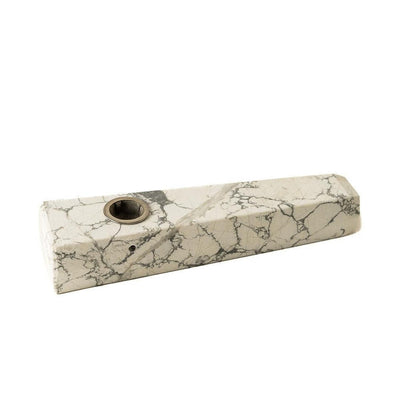 Gemstone Pipe (White Marble)