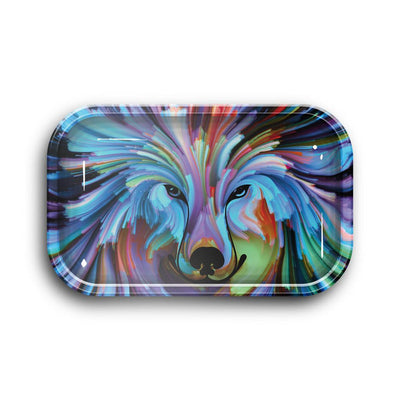 Medium Rolling Tray - Midnight Wolf-Turning Point Brands Canada