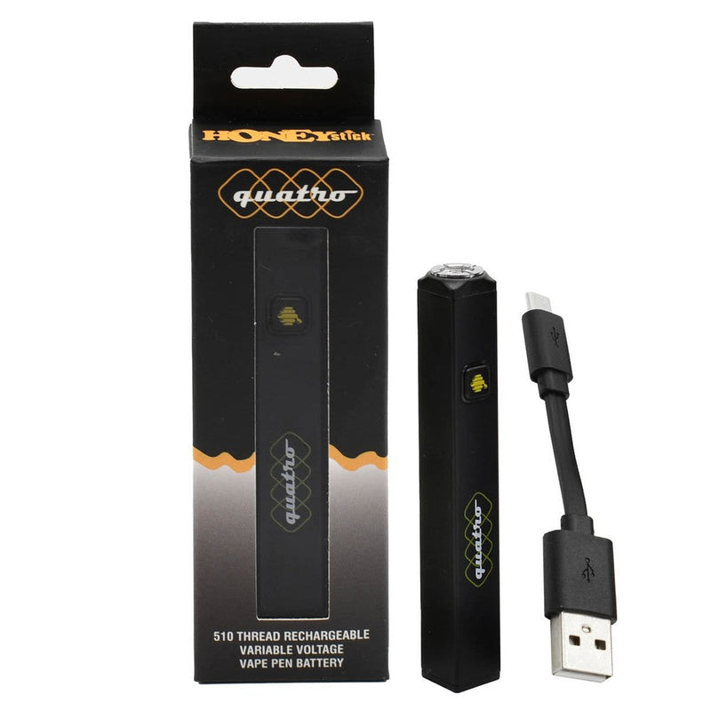 Quatro Variable Voltage 510 Thread Battery (Black)