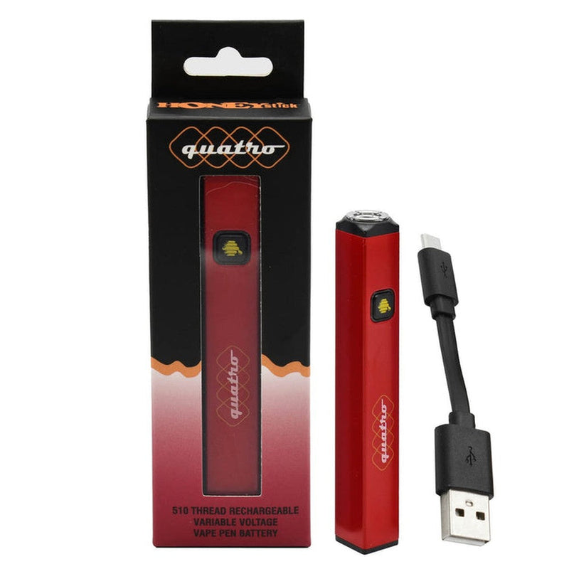 Quatro Variable Voltage 510 Thread Battery (Red)