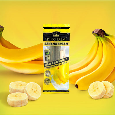 Banana Cream Flavored Mini Pre-Rolled Cones (2 pack) - Carton of 20