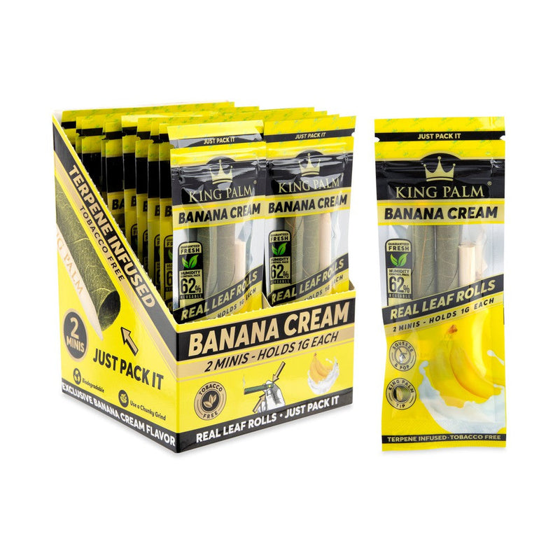 Banana Cream Flavored Mini Pre-Rolled Cones (2 pack) - Carton of 20