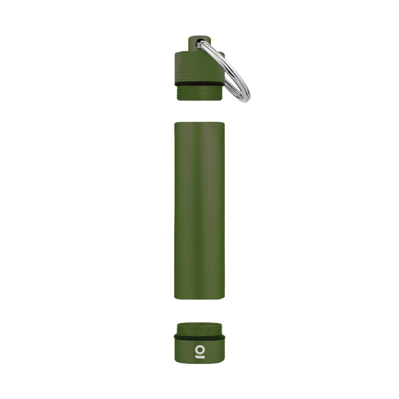 Aluminum Storage Keychain (Green)