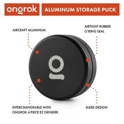 Aluminum Storage Puck (Black)