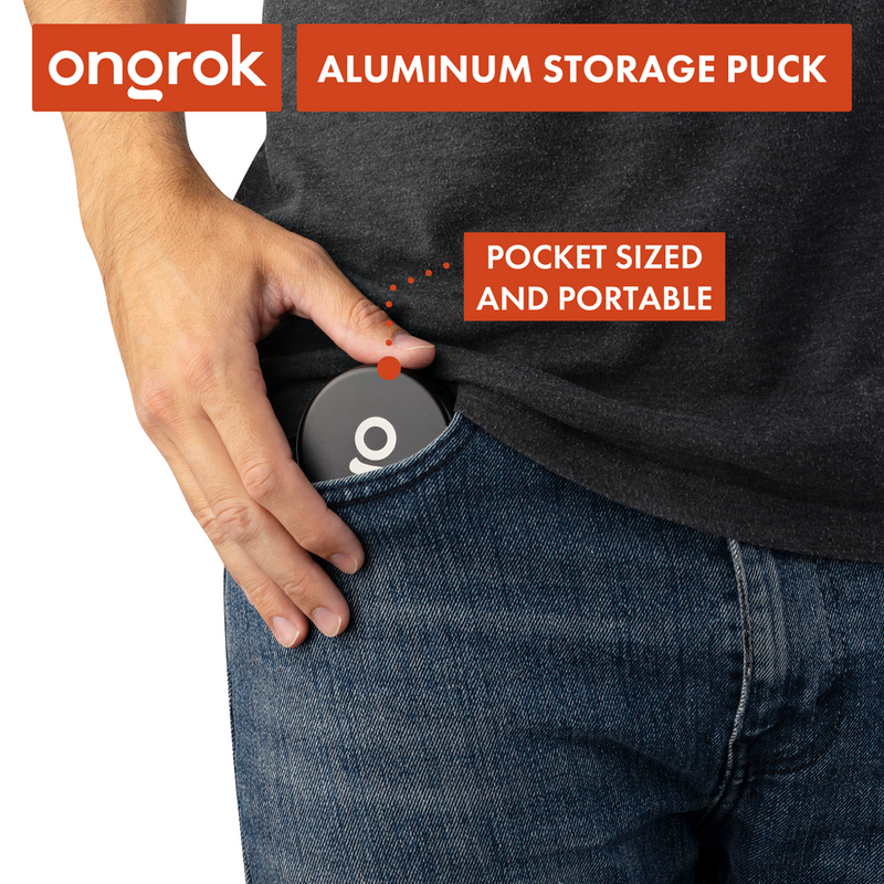 Aluminum Storage Puck (Black)