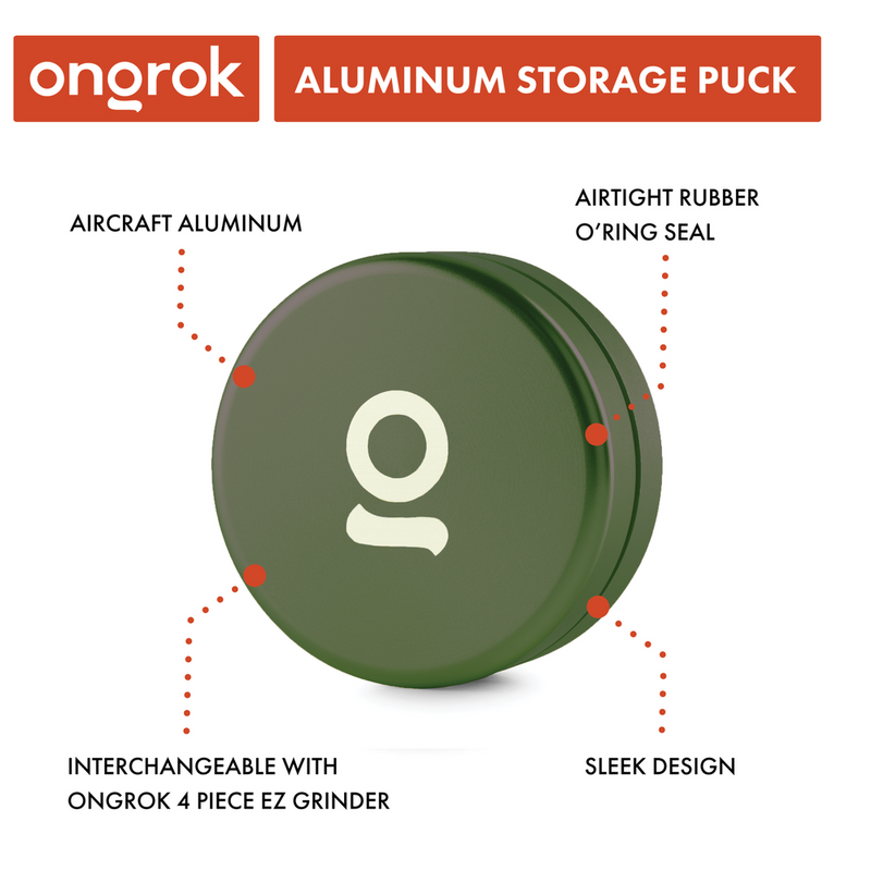 Aluminum Storage Puck (Green)