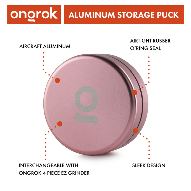 Aluminum Storage Puck (Rose Gold)