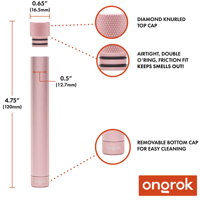 Aluminum Storage Tube (Rose Gold)