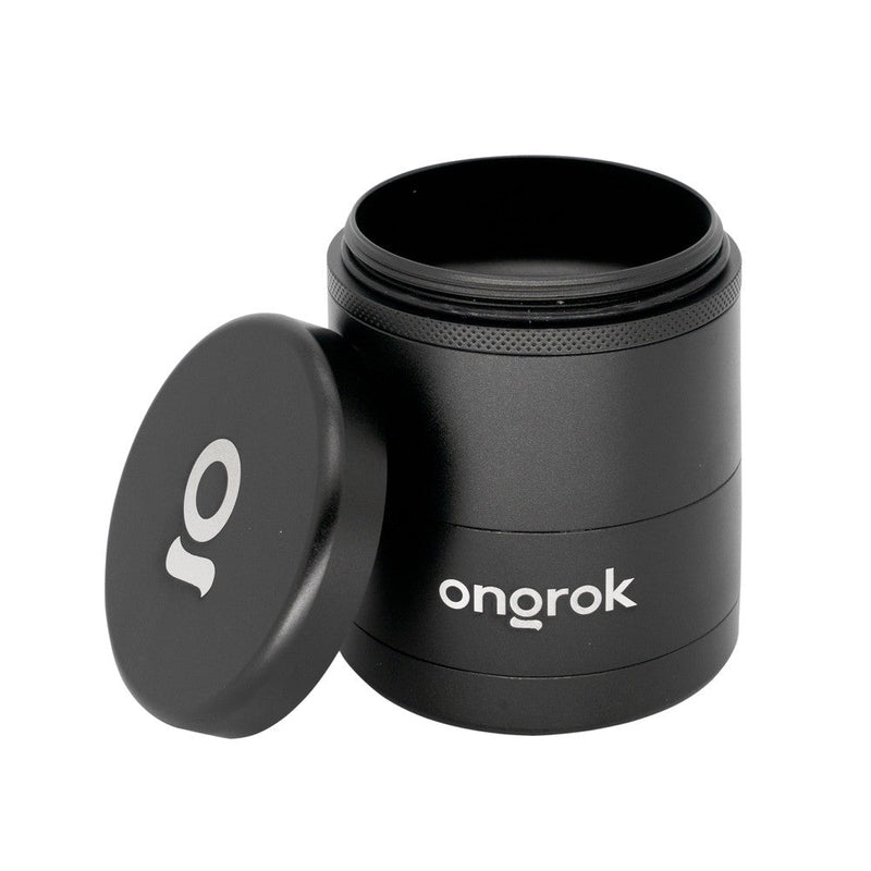 Flower Petal Toothless Grinder with Storage (Black)