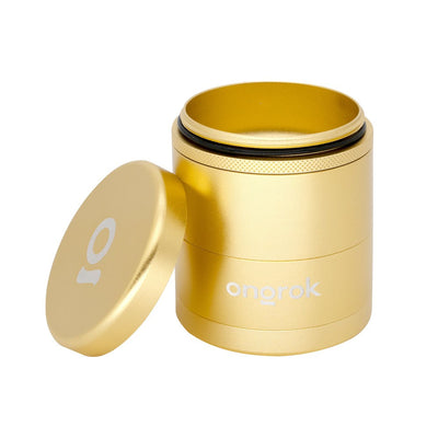 Flower Petal Toothless Grinder with Storage (Gold)