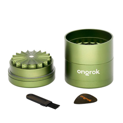 Flower Petal Toothless Grinder with Storage (Green)