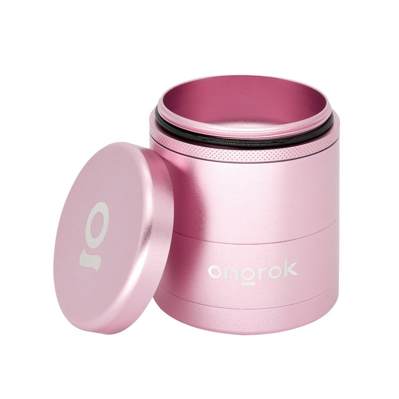 Flower Petal Toothless Grinder with Storage (Rose Gold)