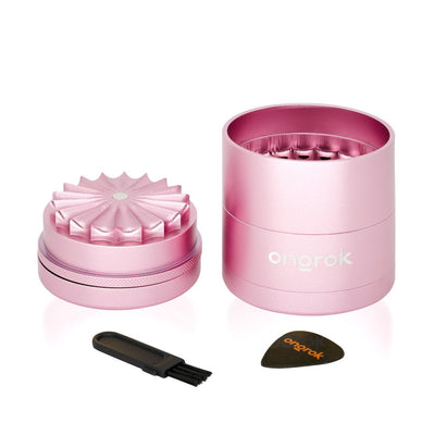 Flower Petal Toothless Grinder with Storage (Rose Gold)