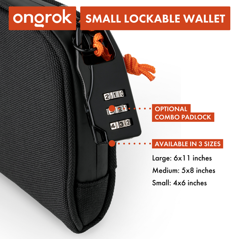 Smell Proof Wallet - 4 x 6" (Black)