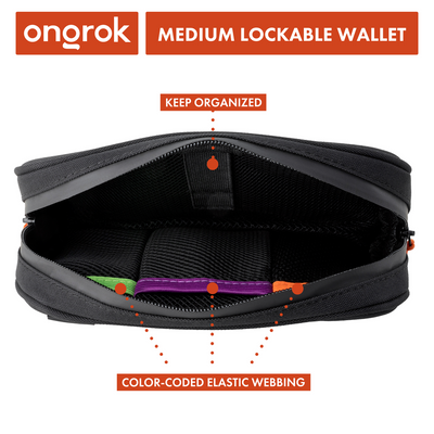 Smell Proof Wallet - 5 x 8.5” (Black)