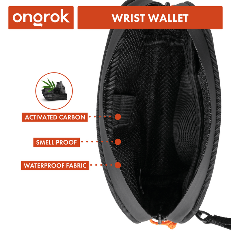 Smell Proof Wrist Bag (Black)