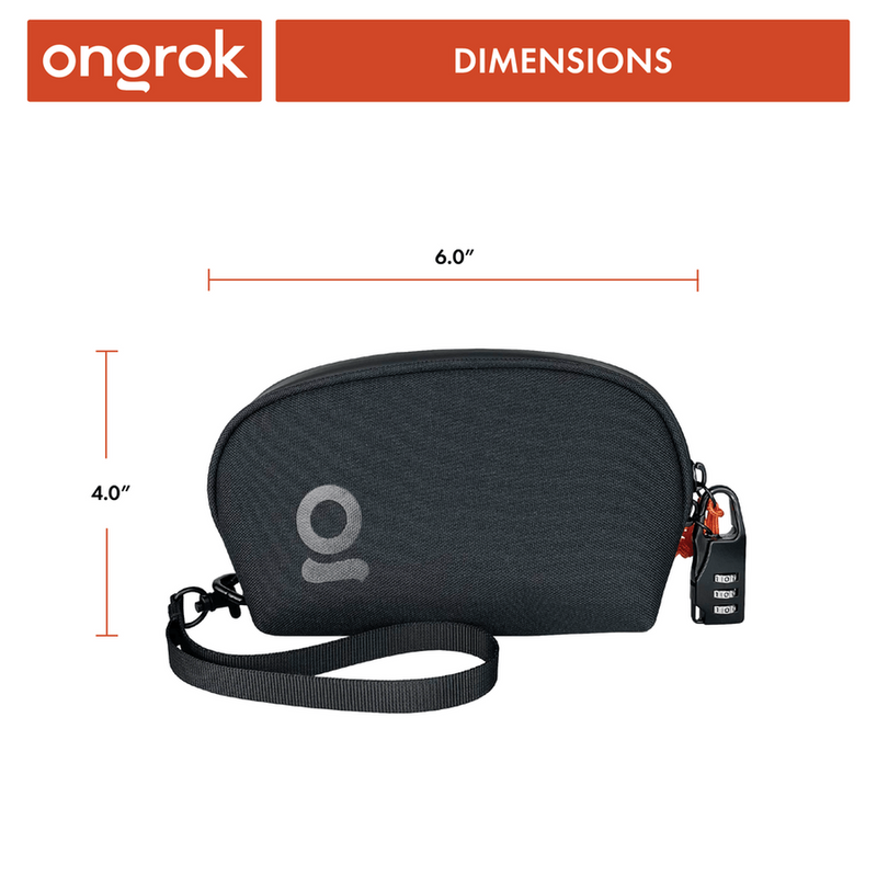 Smell Proof Wrist Bag (Black)