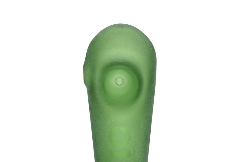 Teardrop Spoon Pipe (Frosted Green)