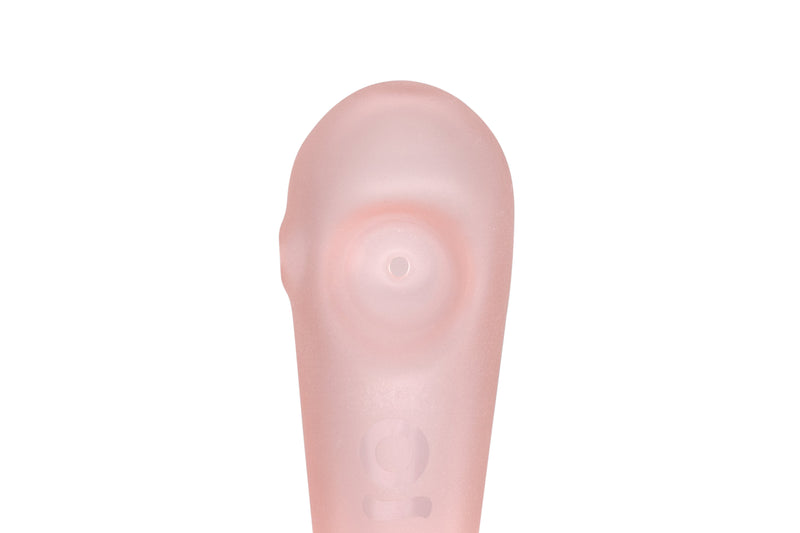 Teardrop Spoon Pipe (Frosted Pink)