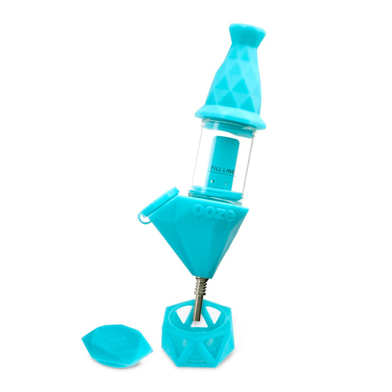 Bectar Silicone Bubbler & Dab Straw (AquaTeal)