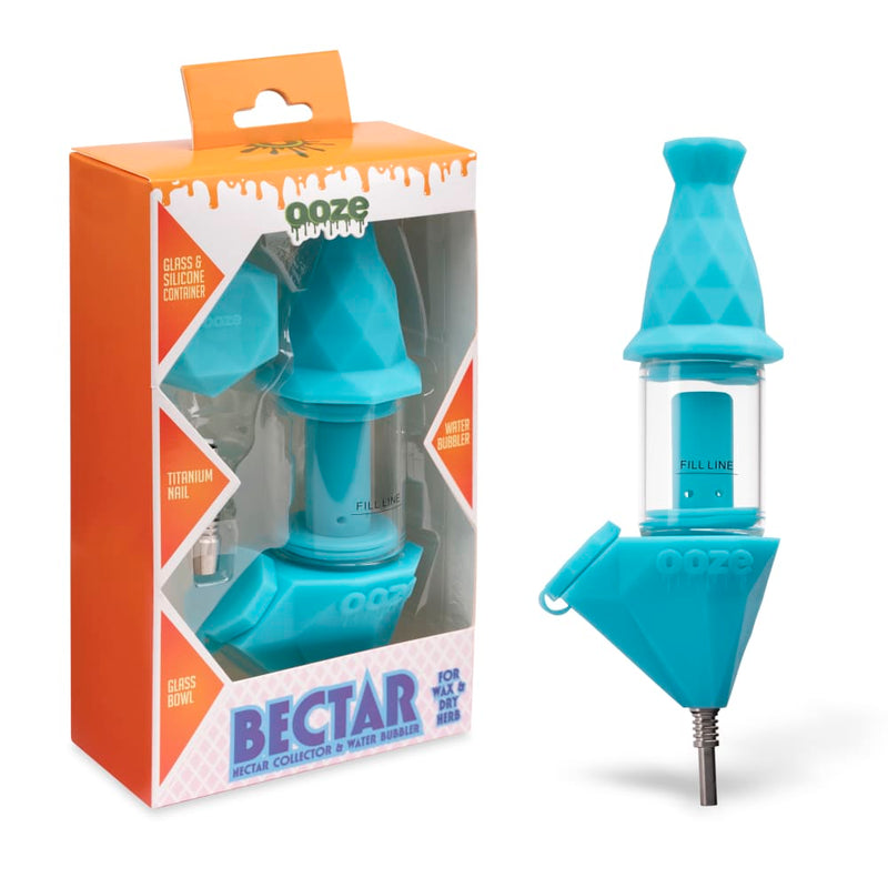 Bectar Silicone Bubbler & Dab Straw (AquaTeal)