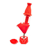 Bectar Silicone Bubbler & Dab Straw (Scarlet)