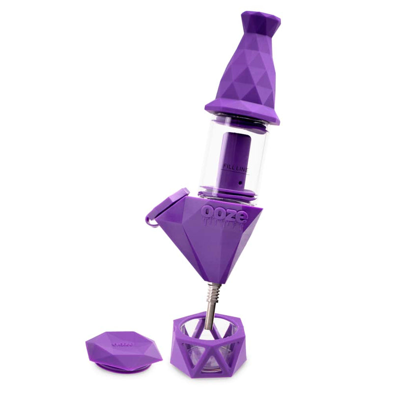 Bectar Silicone Bubbler & Dab Straw (Ultra Purple)