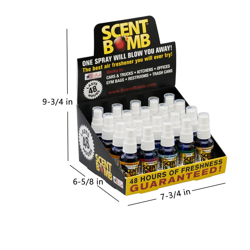 Odor Control Spray - Carton of 20 (Cherry, Cotton, Bomb, Hawaiian, Mango)