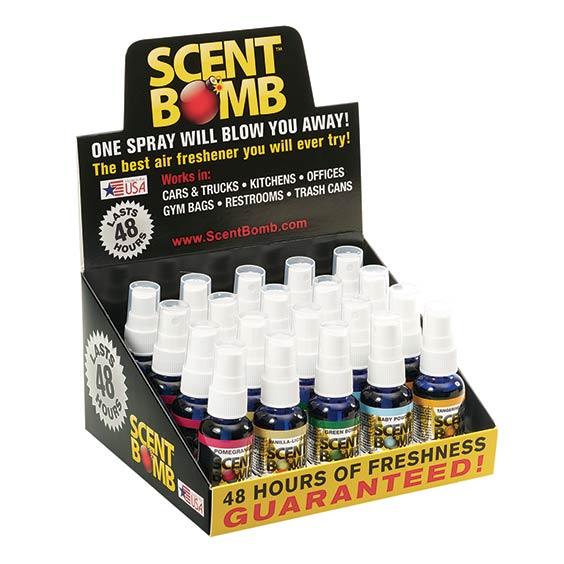 Odor Control Spray - Carton of 20 (Tangerine, Powder, Bomb, Pomegranate, Vanilla)