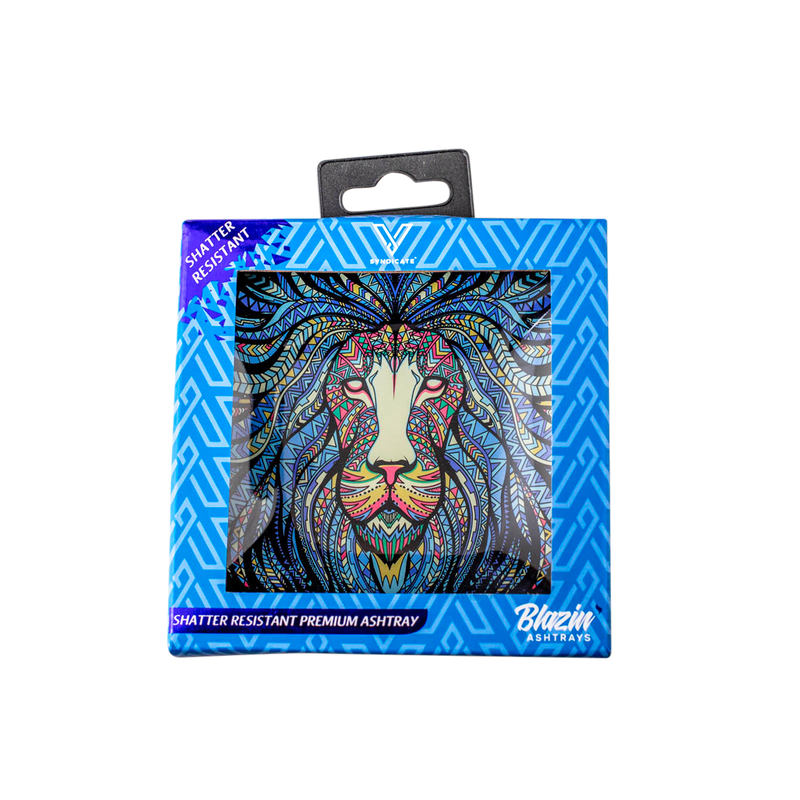 Glass Ashtrays - Tribal Lion